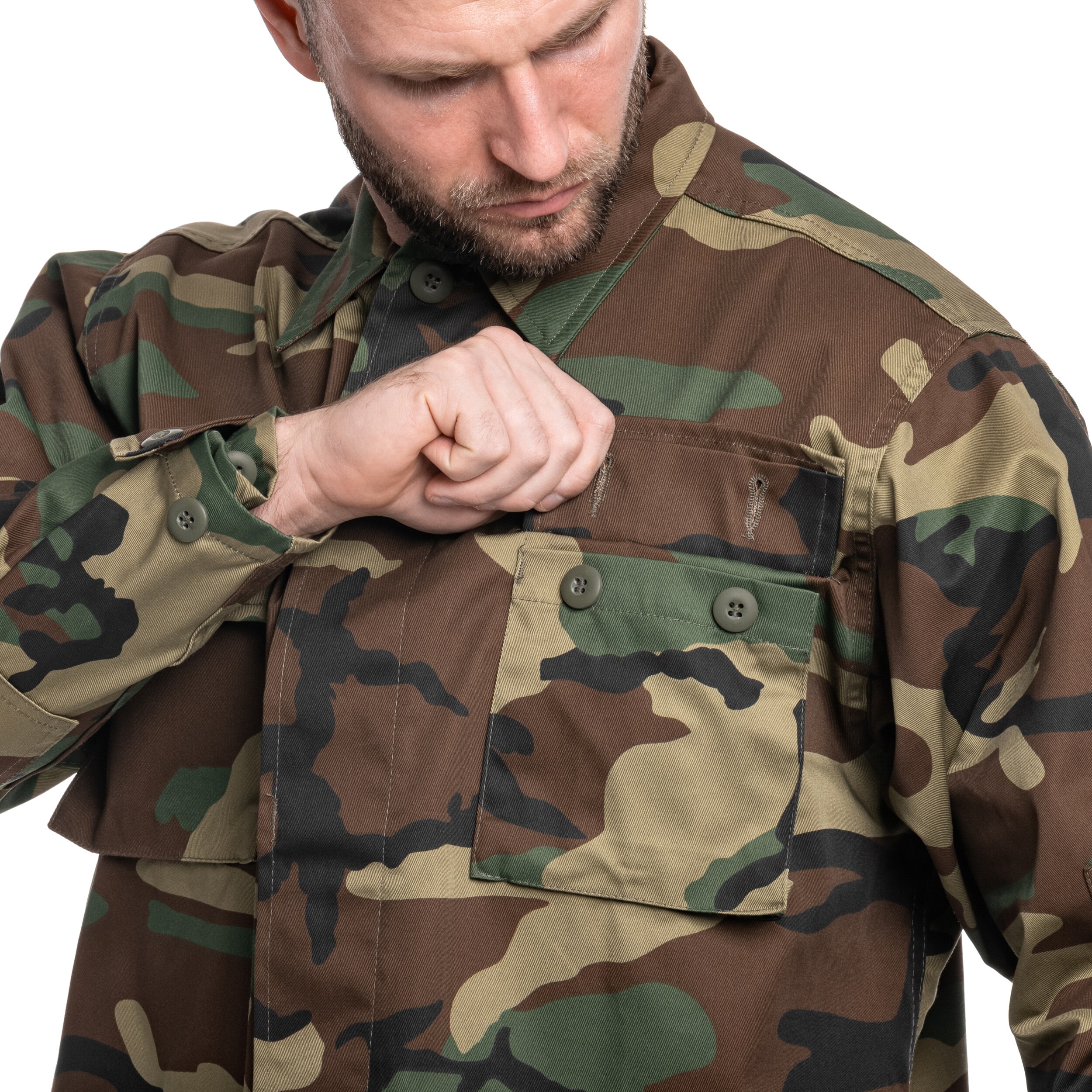 MIL-TEC US BDU välivormi jakk Woodland - Pilt 4