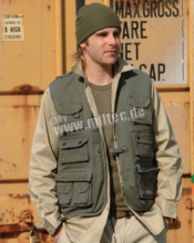 MIL-TEC vest Moleskin Oliv