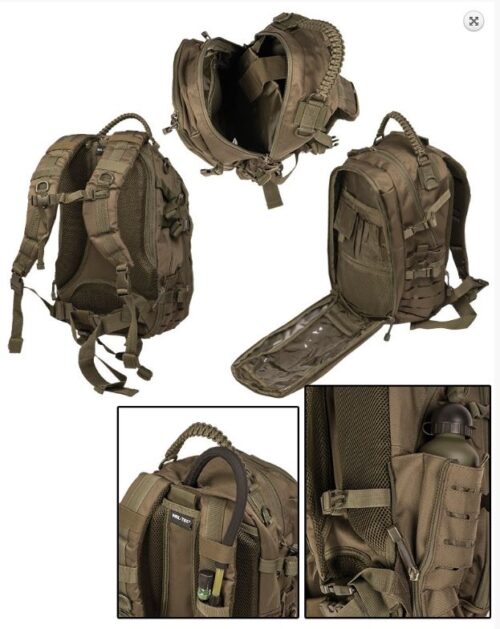 MIL-TEC seljakott US Laser Cut Assault Pack 20 L  Dark Coyote