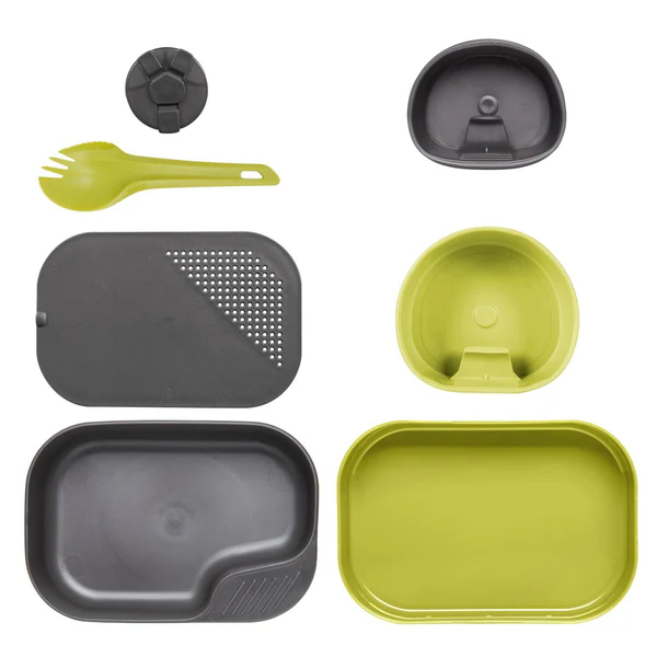 Camp-a-box® toidunõud 7-osa Lime