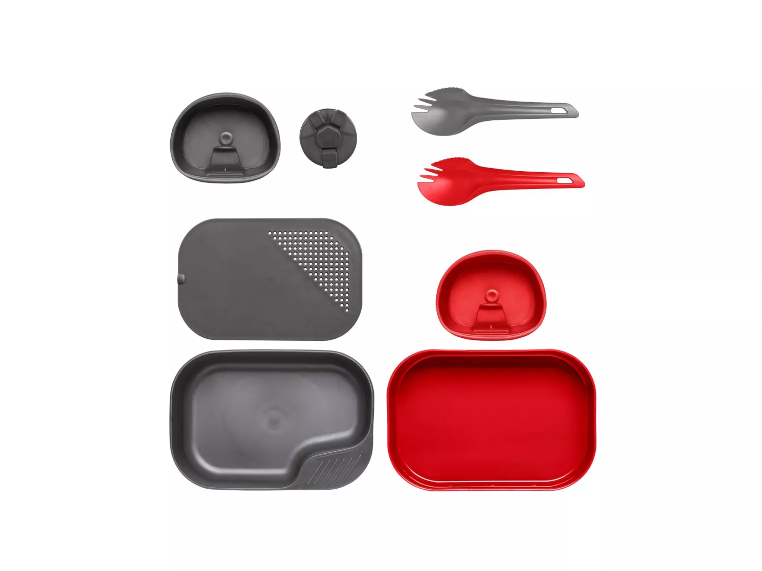 Camp-a-box® toidunõud 8-osa Red