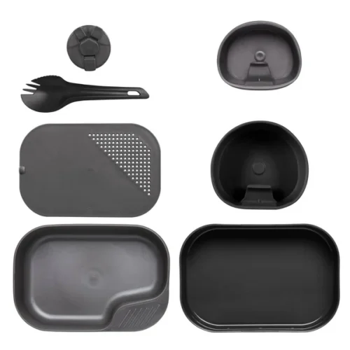 Camp-a-box® toidunõud 7-osa Black