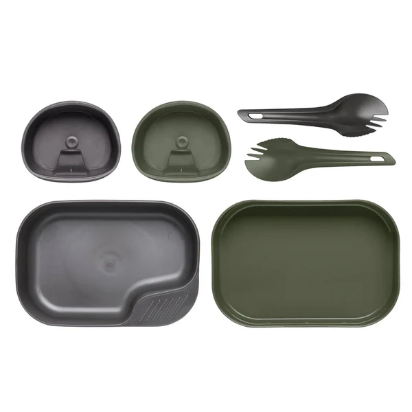 Camp-a-box® toidunõud 6-osa Oliv
