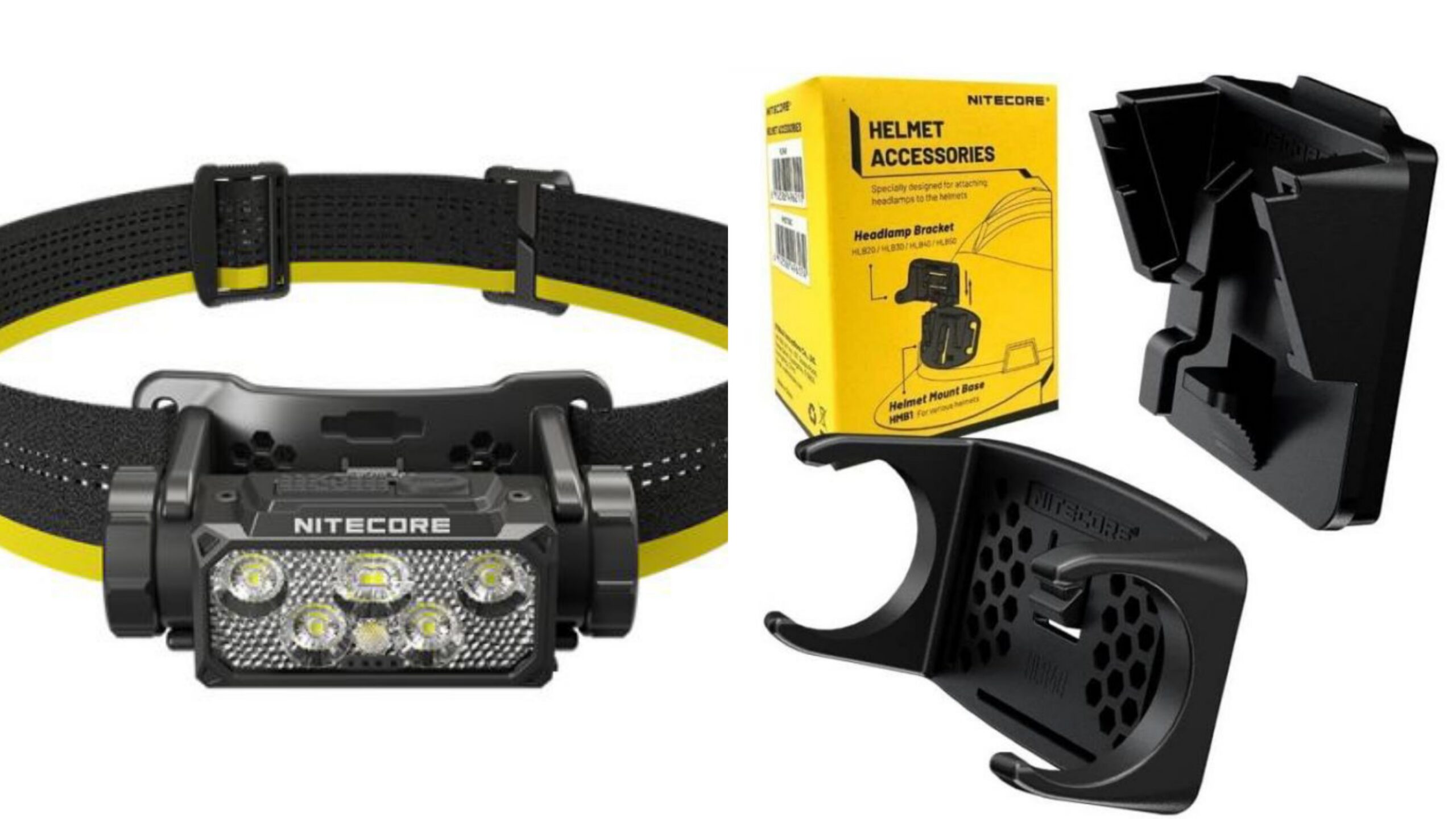 Nitecore HC60 UHE 1600lm USB-C laetav pealamp + kiivrikinnitus