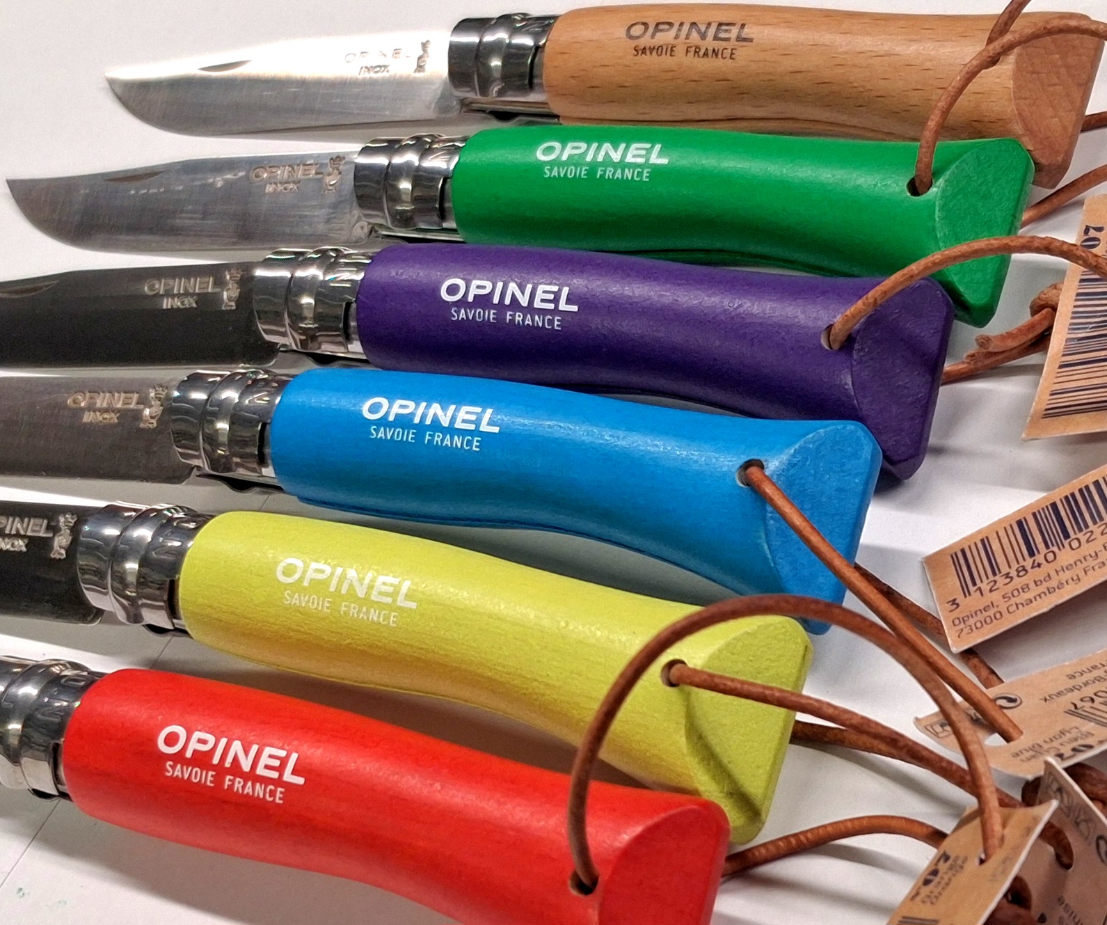 Opinel Inox No.7 (tera 8 cm) värvivalik