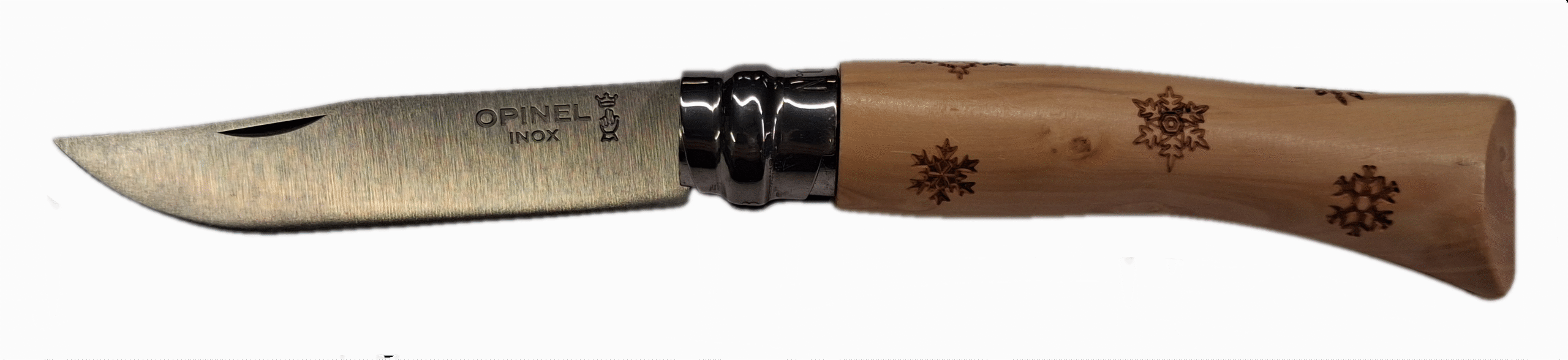 Opinel No.7 "Nature Neige" lumehelvestega