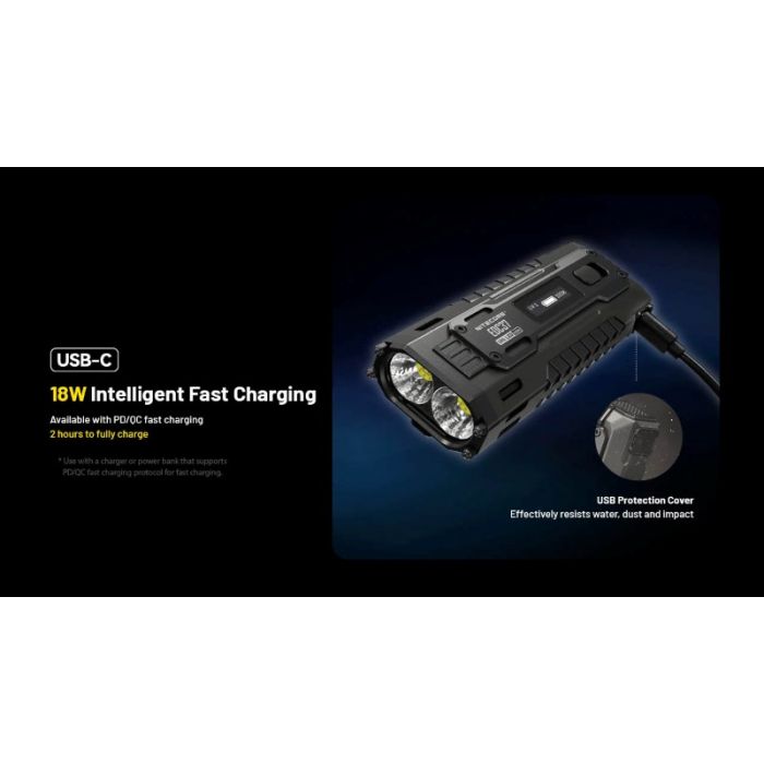 Nitecore EDC37 8000lm USB-C laetav taskulamp - Image 4