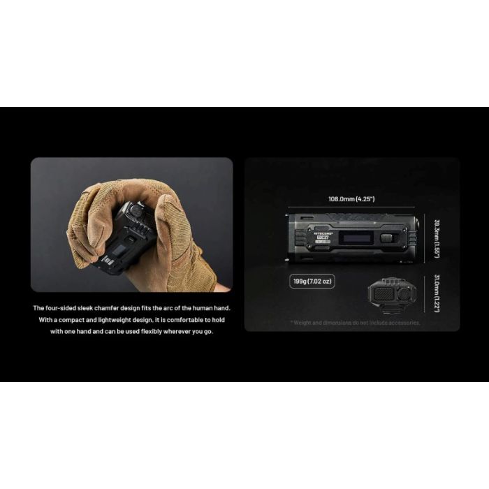 Nitecore EDC37 8000lm USB-C laetav taskulamp - Image 6