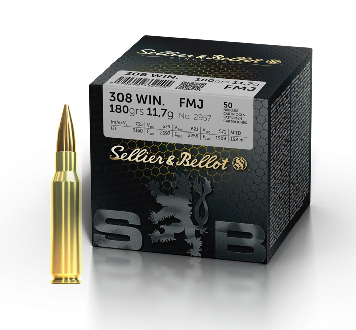 308 Win FMJ 11,7g S&B