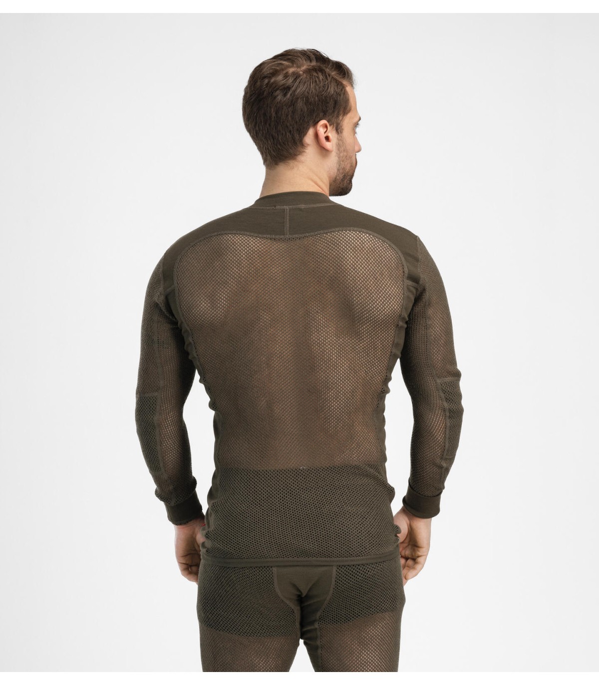 Aclima WOOLNET meriinovillaga meeste särk (oliiviroheline) - Image 5