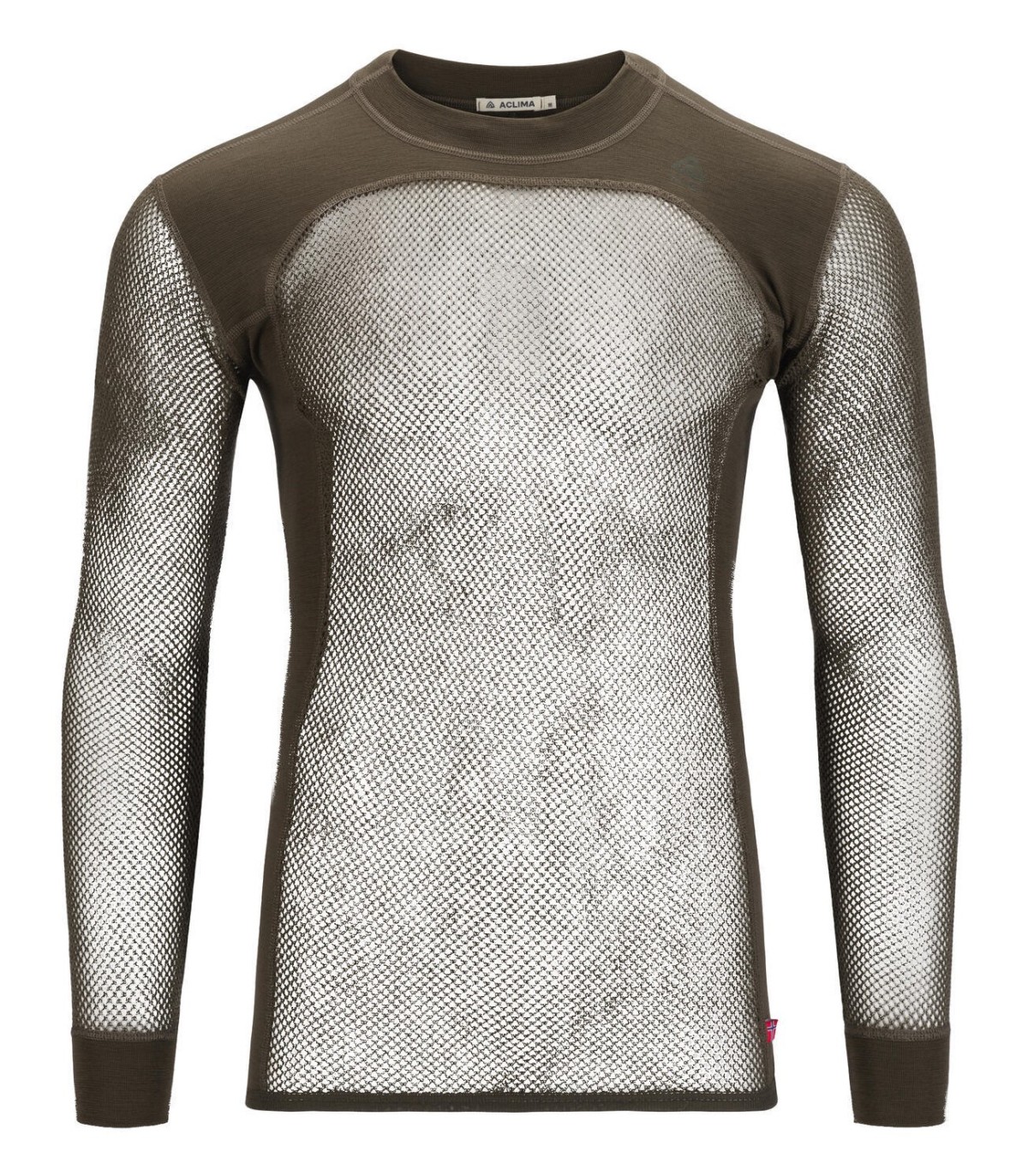 Aclima WOOLNET meriinovillaga meeste särk (oliiviroheline)